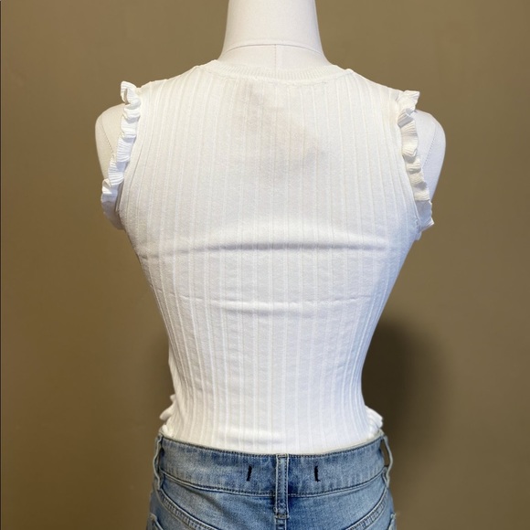 SLEEVELESS FRILL TOP - Picture 4 of 4